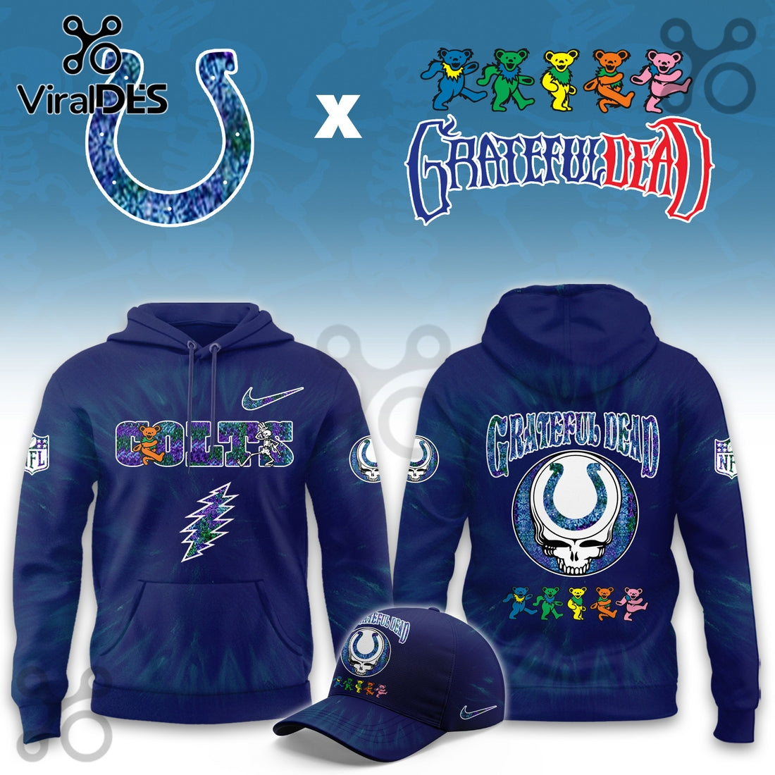 Indianapolis Colts Grateful Dead Limited Hoodie 2025