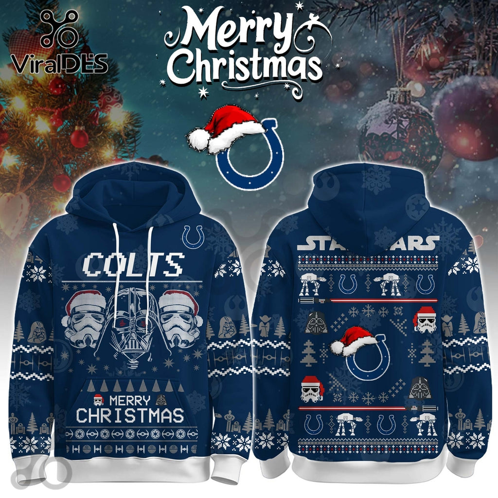 Indianapolis Colts Merry Christmas The Force Edition Hoodie 2025