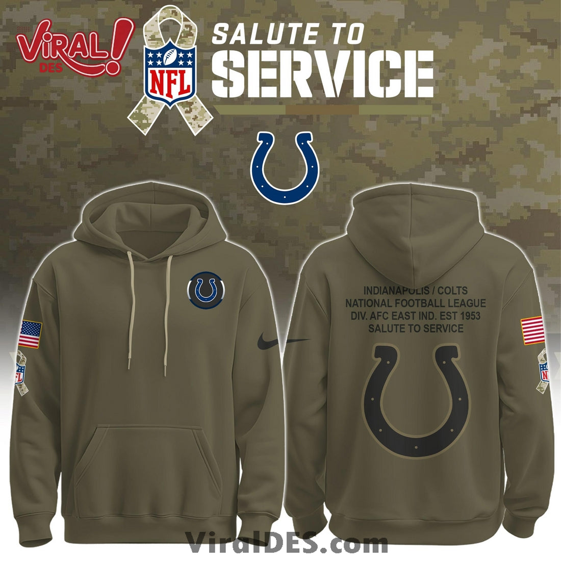 Indianapolis Colts Salute To Service Limited Edition Shirt