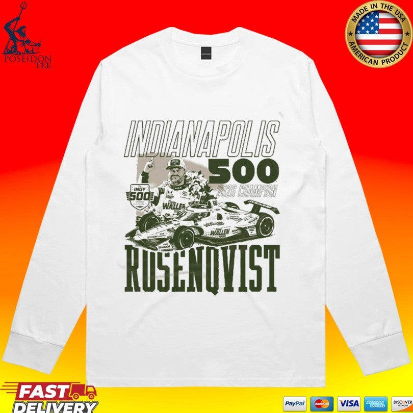 Indianapolis Indy 500 Winner Felix Rosenqvist 2026 Champion T-shirt