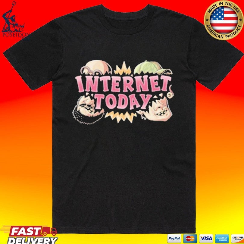Internet Today Busting Logo T-shirt