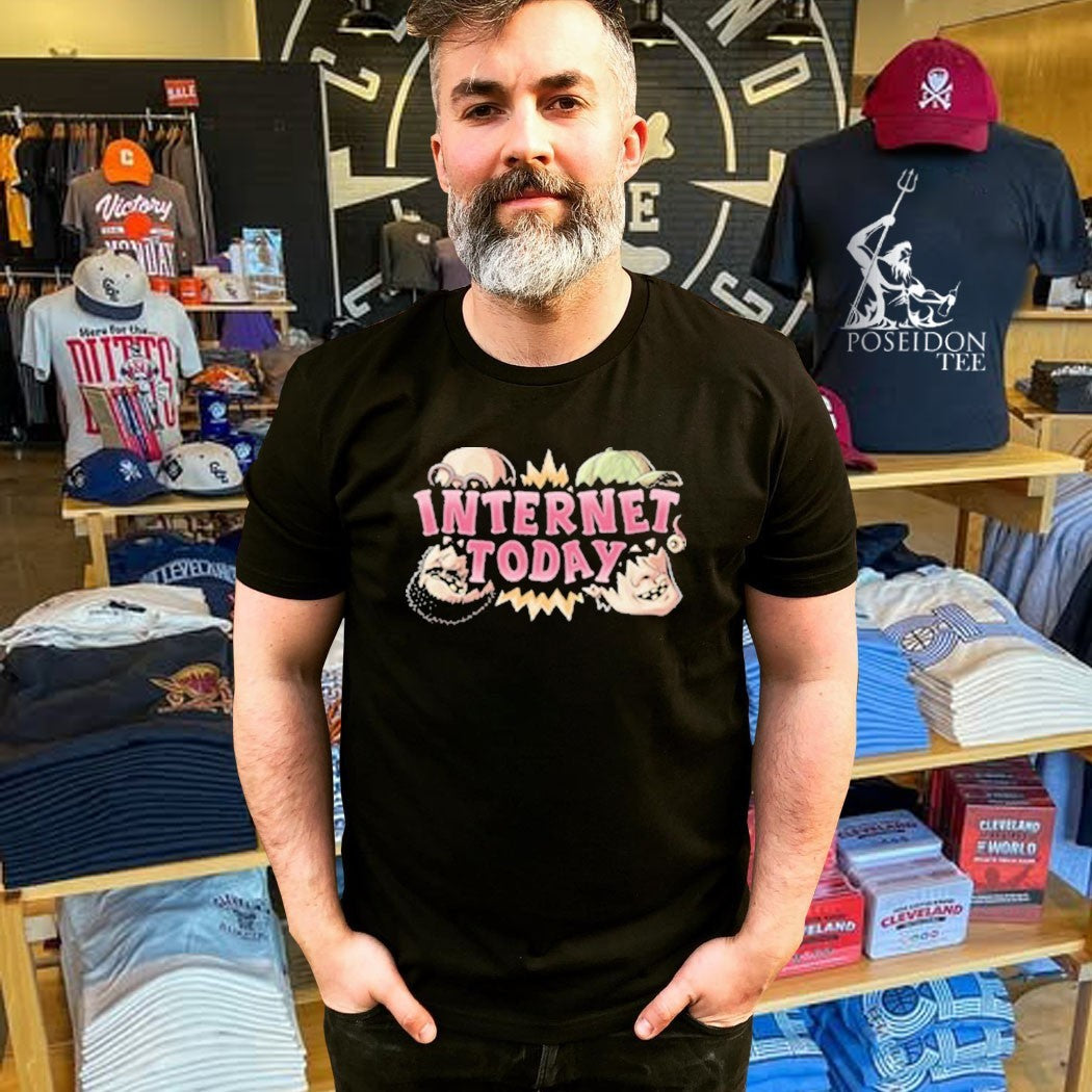Internet Today Busting Logo T-shirt