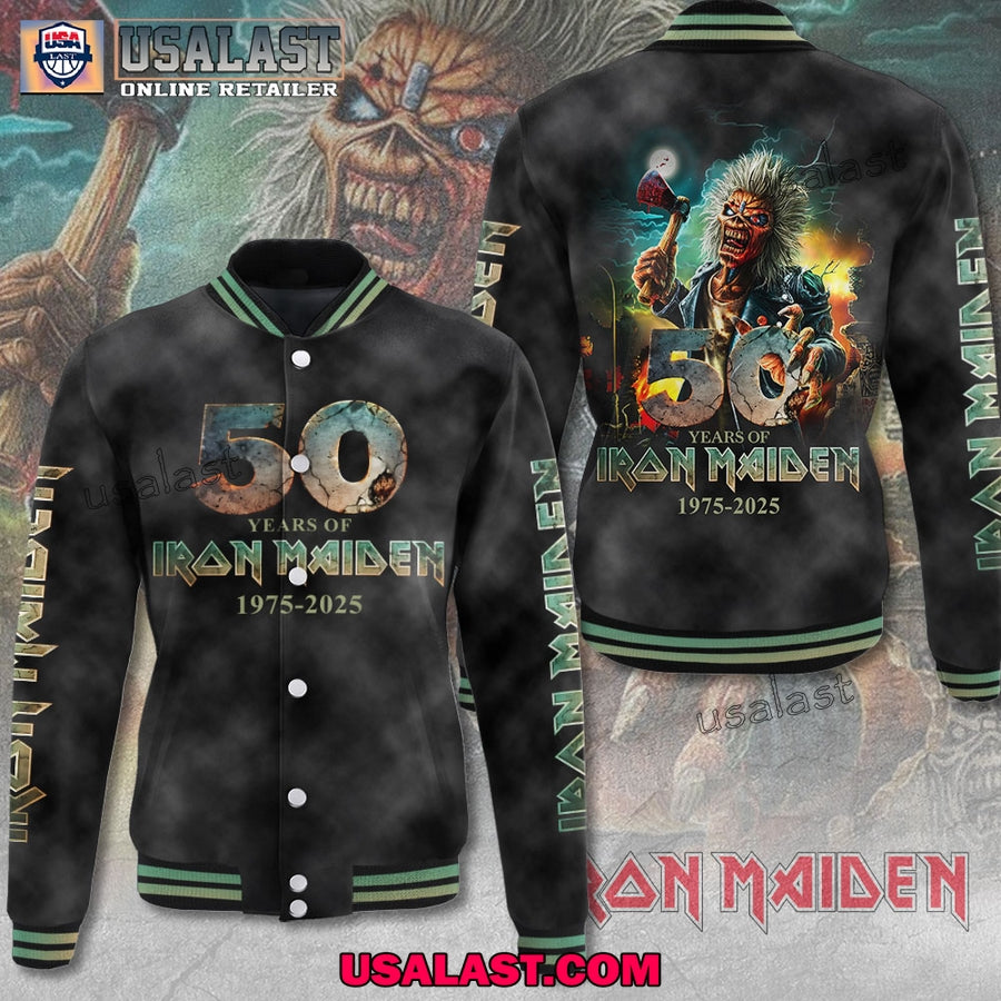 Iron Maiden 50th Anniversary Baseball Jacket