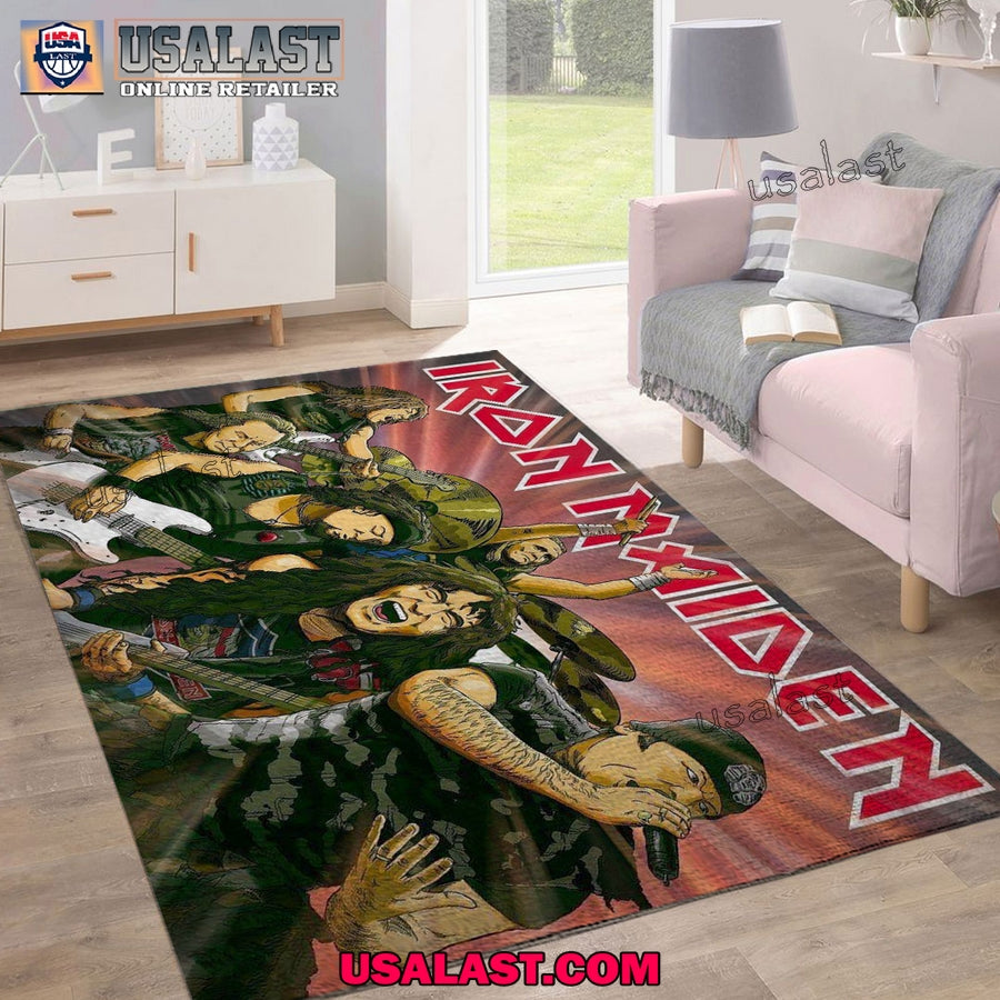 Iron Maiden Member Rectangular Rug