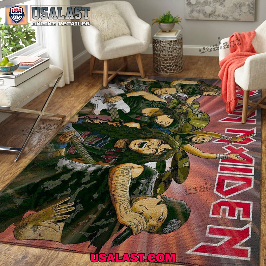 Iron Maiden Member Rectangular Rug