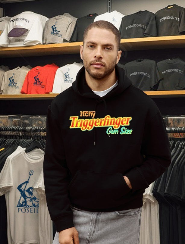 Itchy Triggerfinger Gun Size T-shirt
