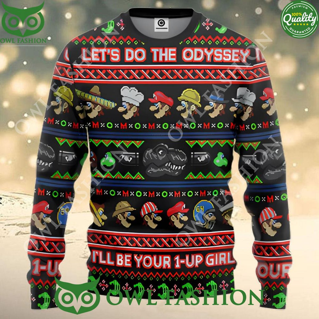 It’s On Like A Donkey Kong Snowflake Pattern Ugly Christmas Sweater Jumper