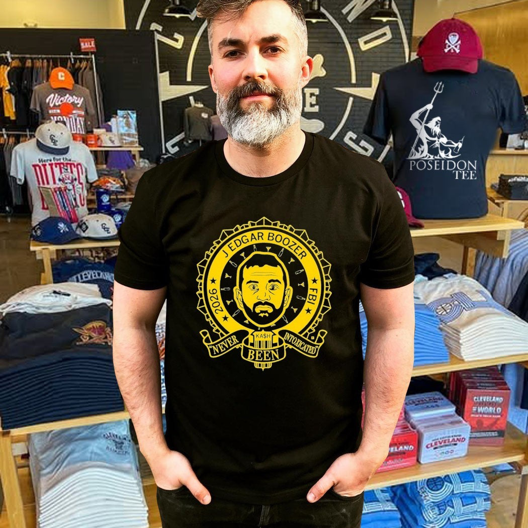 J Edgar Boozer Never Been Intoxicated Fbi 2026 T-shirt