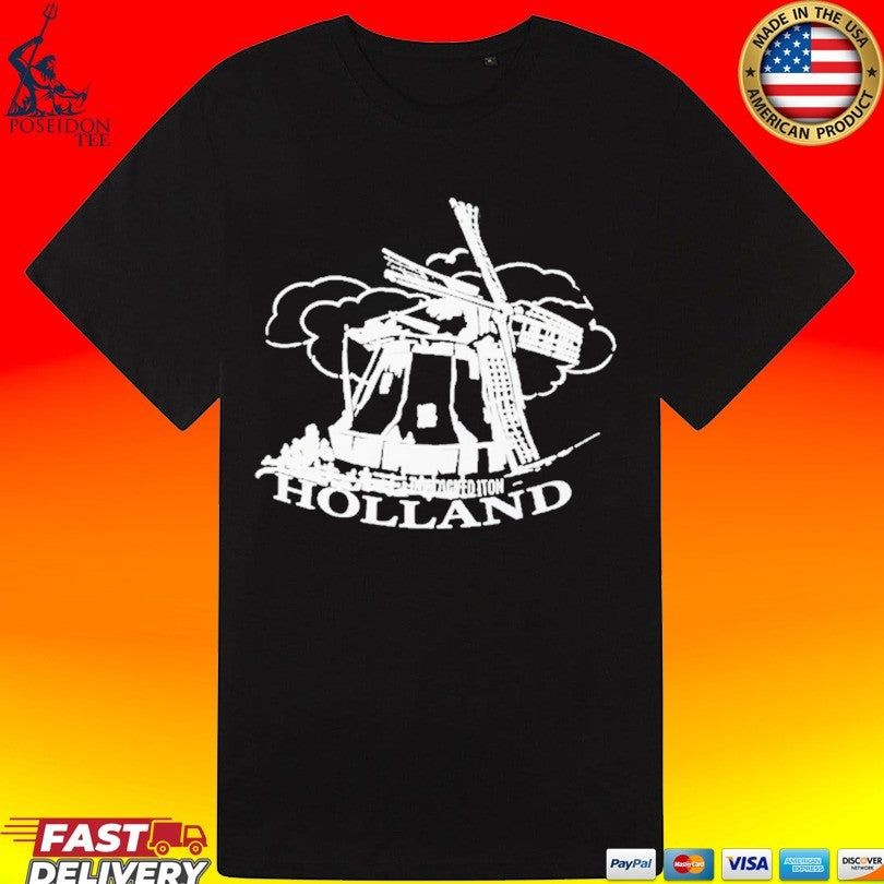 Jaafar Jackson Holland Windmill Red T-shirt