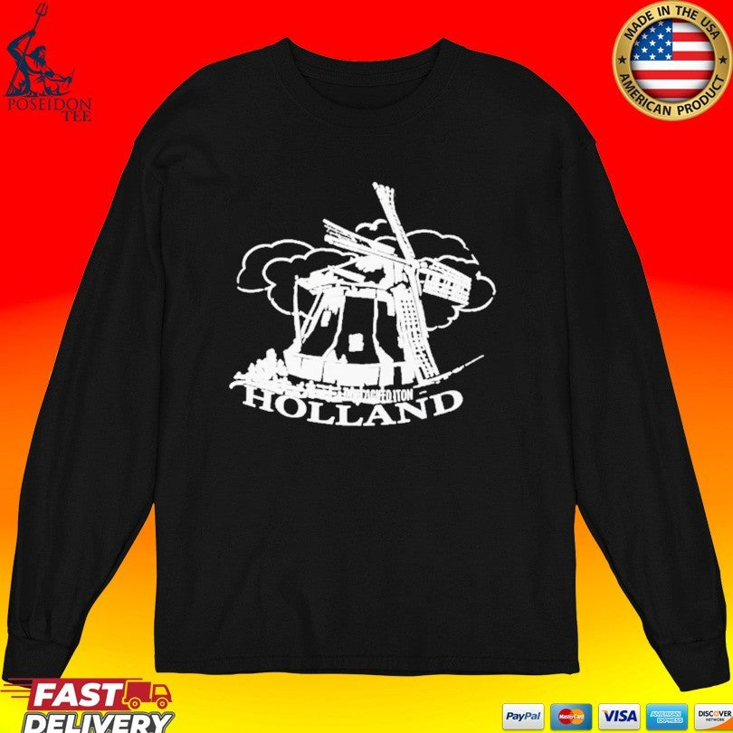Jaafar Jackson Holland Windmill Red T-shirt