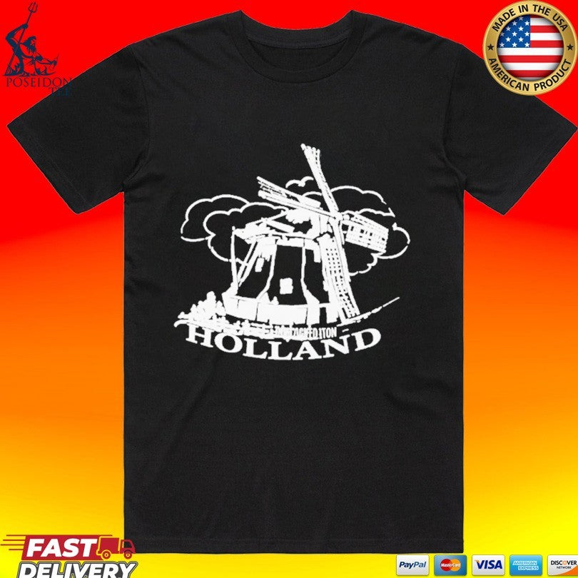 Jaafar Jackson Holland Windmill Red T-shirt