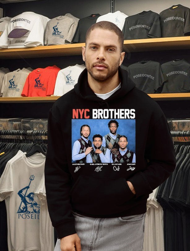 Jalen Brunson Karl-anthony Towns Og Anunoby Josh Hart Nyc Brothers T-shirt