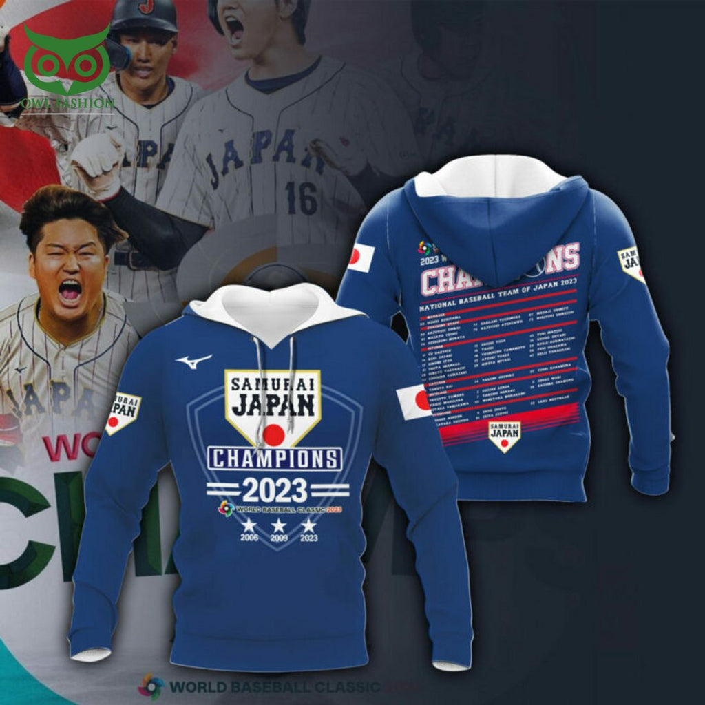 Japan Baseball 2023 World Baseball Classic Champion 3D Shirt