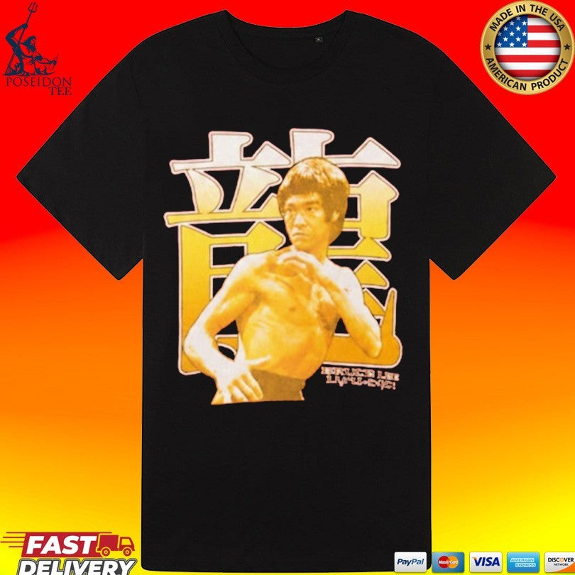 Jared Mccain Wearing Bruce Lee Ringer T-shirt