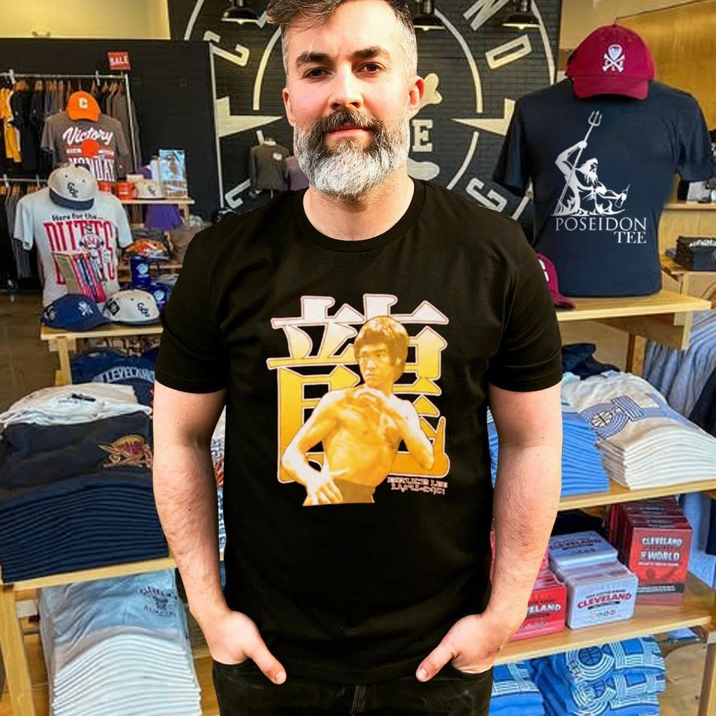 Jared Mccain Wearing Bruce Lee Ringer T-shirt