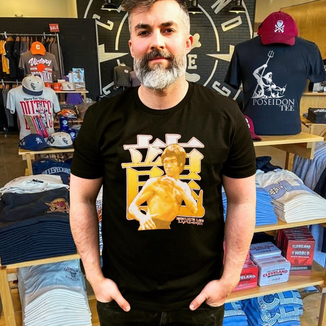 Jared Mccain Wearing Bruce Lee Ringer T-shirt