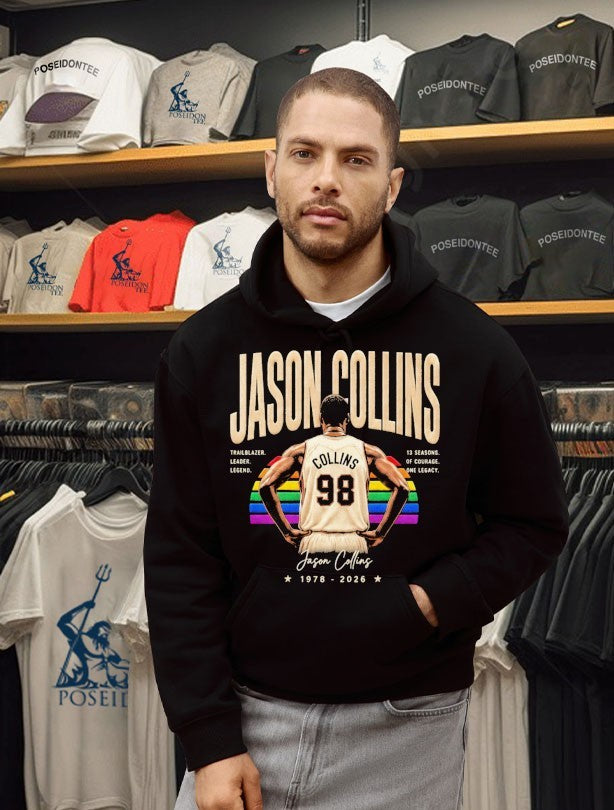 Jason Collins #98 Trailblazer Leader 1978 2026 T-shirt