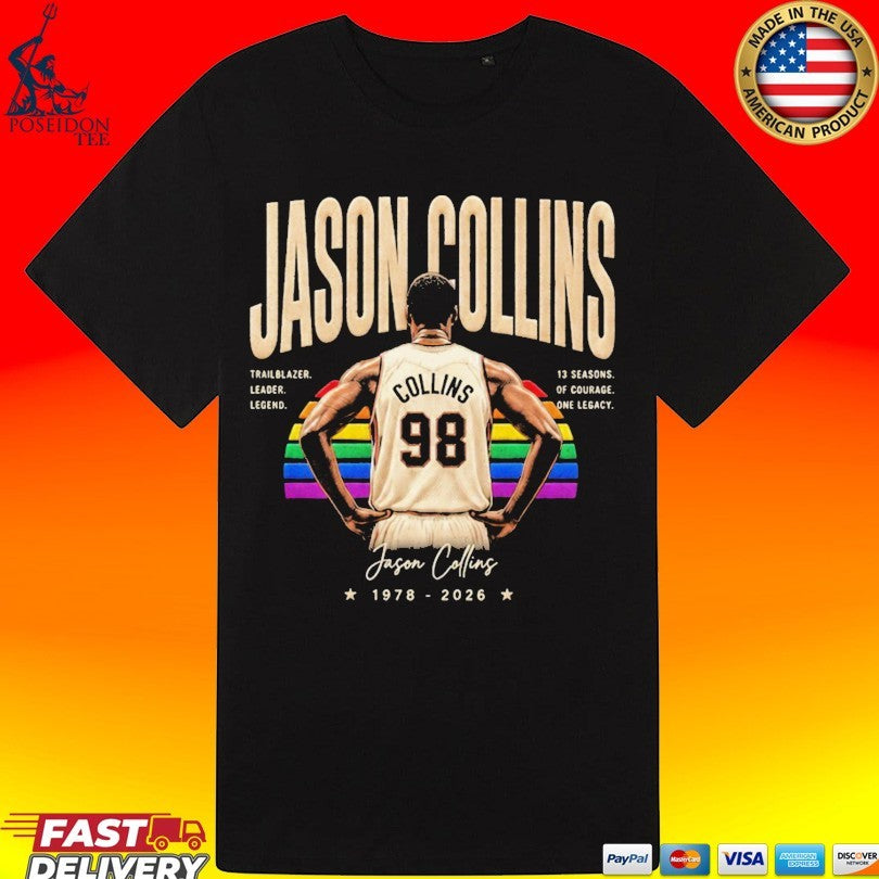 Jason Collins #98 Trailblazer Leader 1978 2026 T-shirt