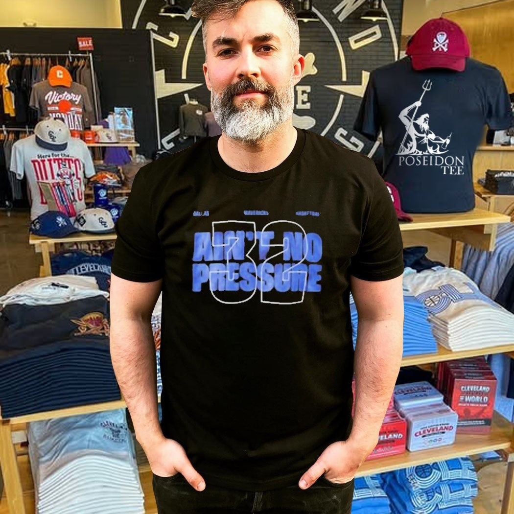 Jason Kidd with Ain’t No Pressure 32 Cooper Flagg T-shirt