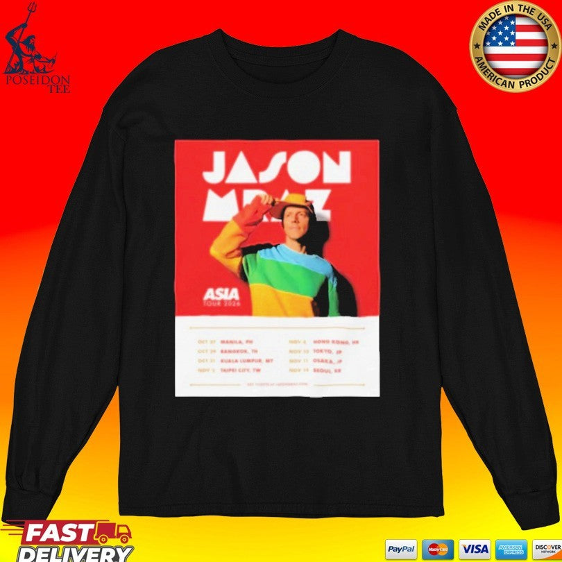 Jason Mraz Tour Oct And Nov 2026 Poster T-shirt