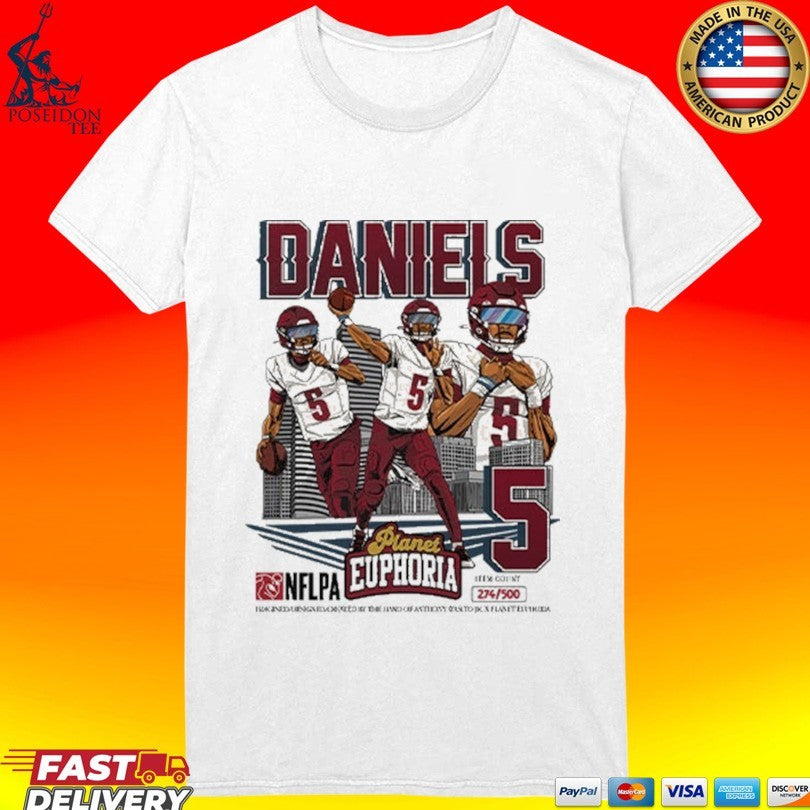 Jayden Daniels Vintage Football T-shirt