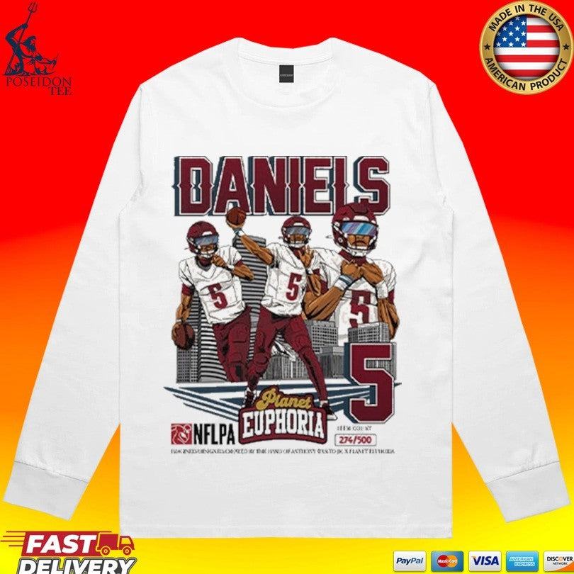 Jayden Daniels Vintage Football T-shirt