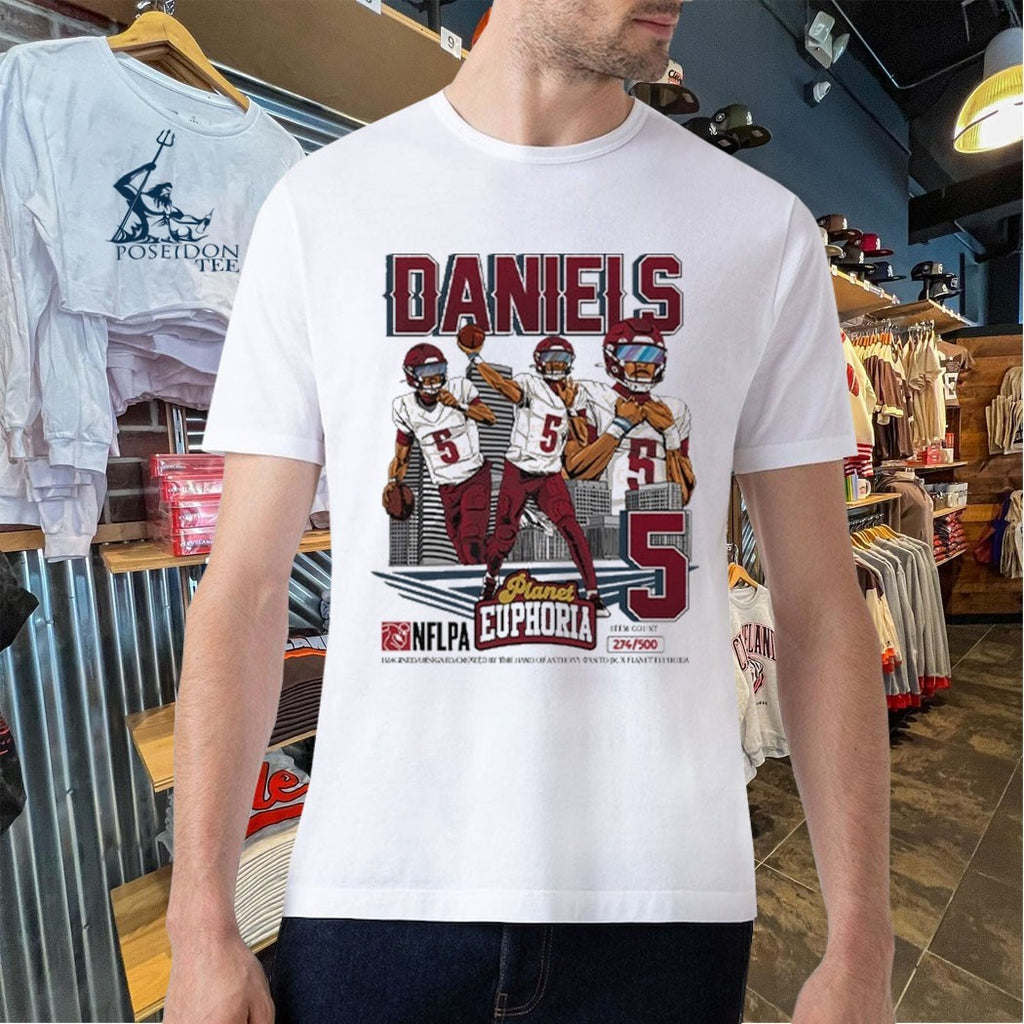 Jayden Daniels Vintage Football T-shirt