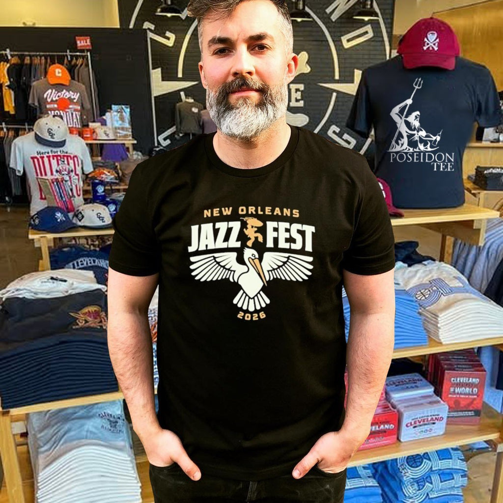 Jazz Fest Jazz Fest Red Bayou Bird T-shirt