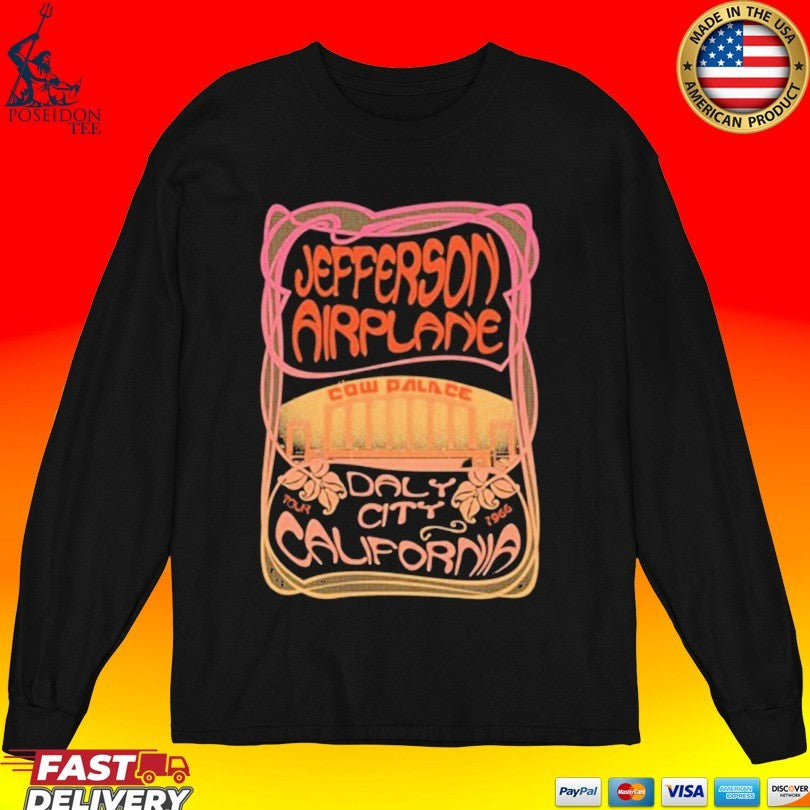 Jefferson Airplane Daly City California Tour T-shirt