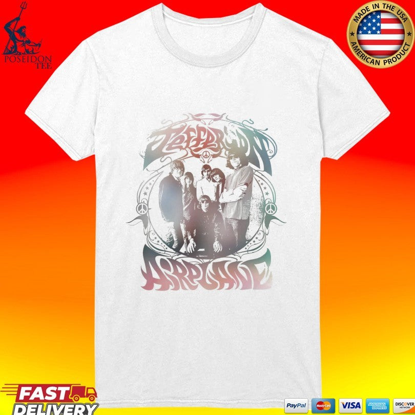 Jefferson Airplane Peace Rainbow T-shirt