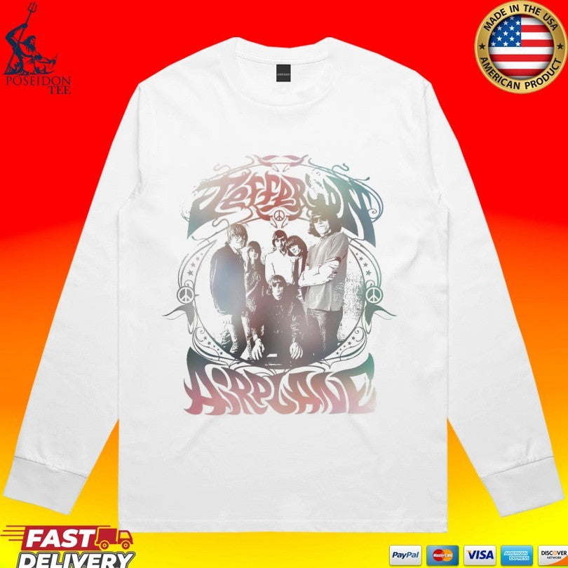 Jefferson Airplane Peace Rainbow T-shirt