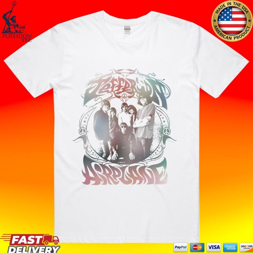 Jefferson Airplane Peace Rainbow T-shirt
