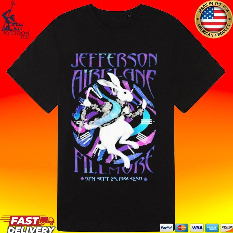 Jefferson Airplane White Rabbit Fillmore T-shirt