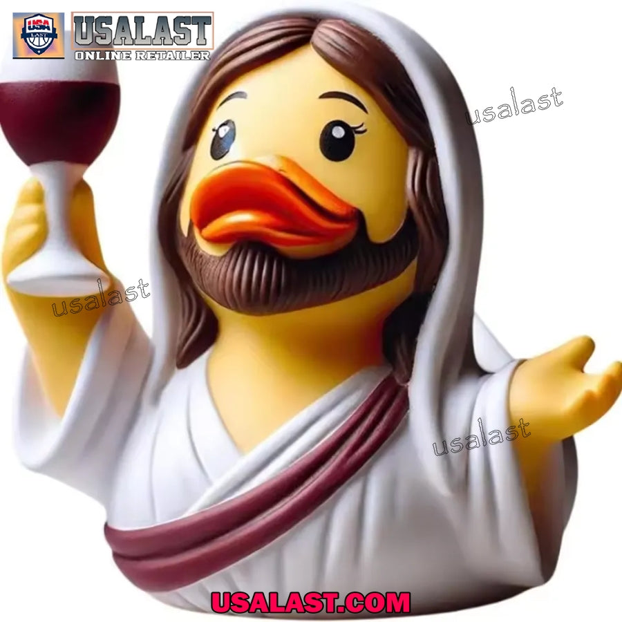 Jesus Christian, Maria Resin Duck Ornament
