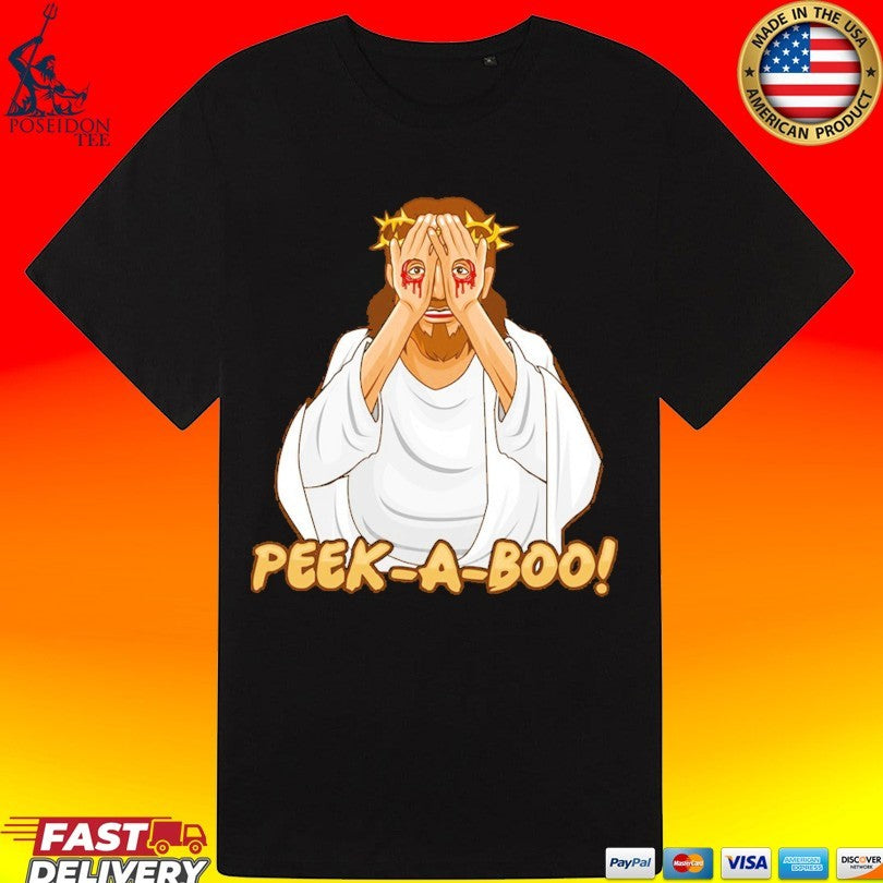 Jesus Peek A Boo Eyes T-shirt