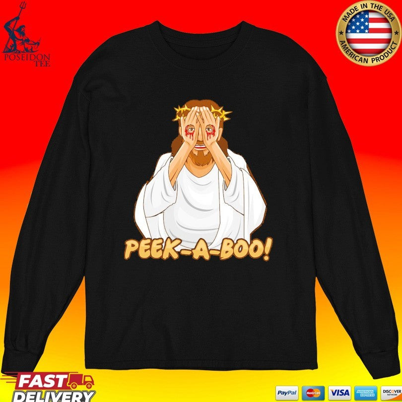 Jesus Peek A Boo Eyes T-shirt