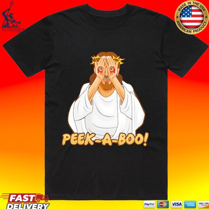Jesus Peek A Boo Eyes T-shirt