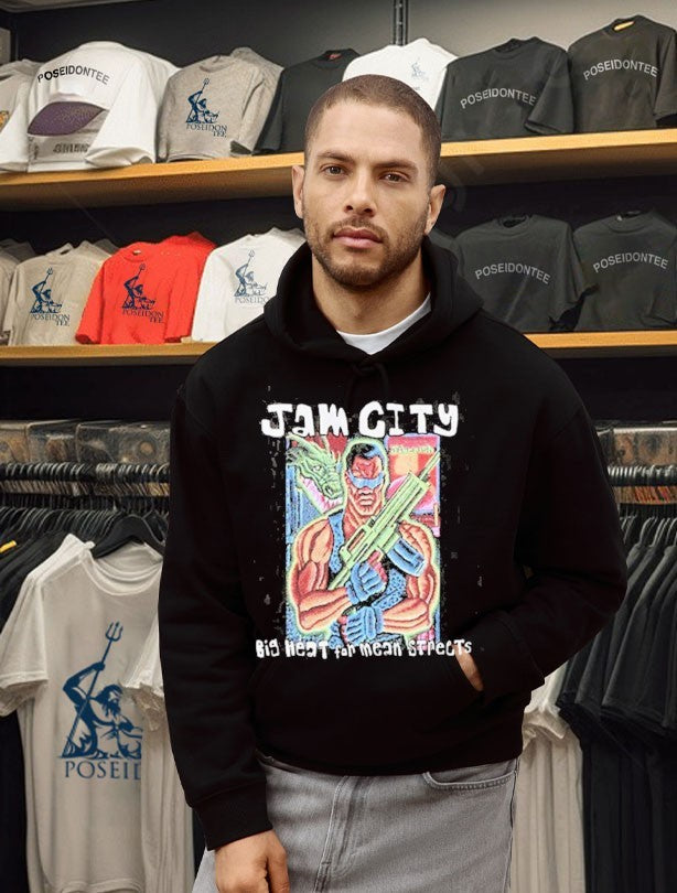 Jiberish Jam City Big Heart For Mean Strects T-shirt