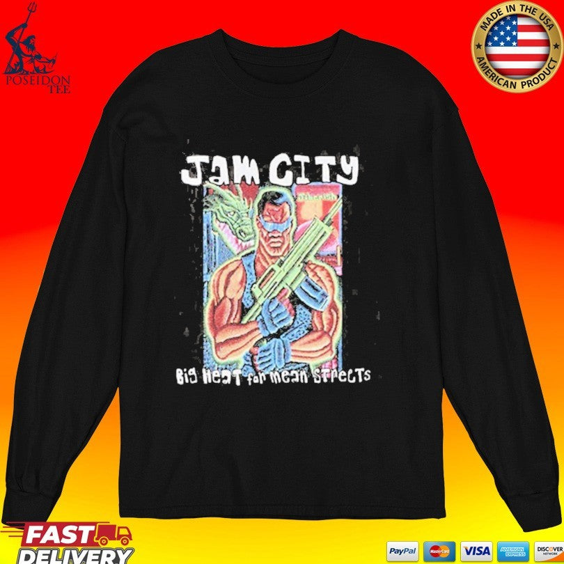Jiberish Jam City Big Heart For Mean Strects T-shirt