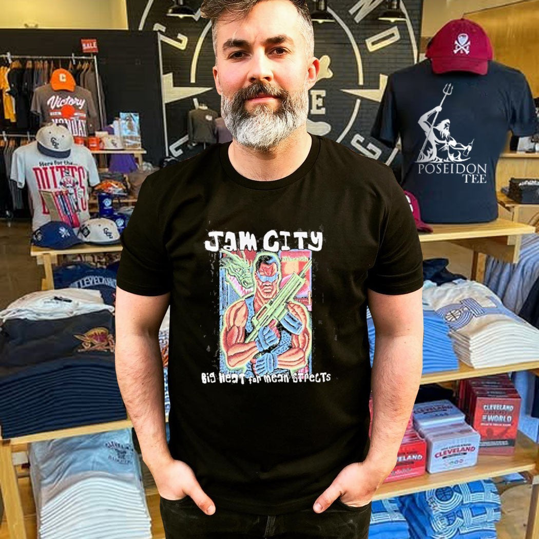 Jiberish Jam City Big Heart For Mean Strects T-shirt