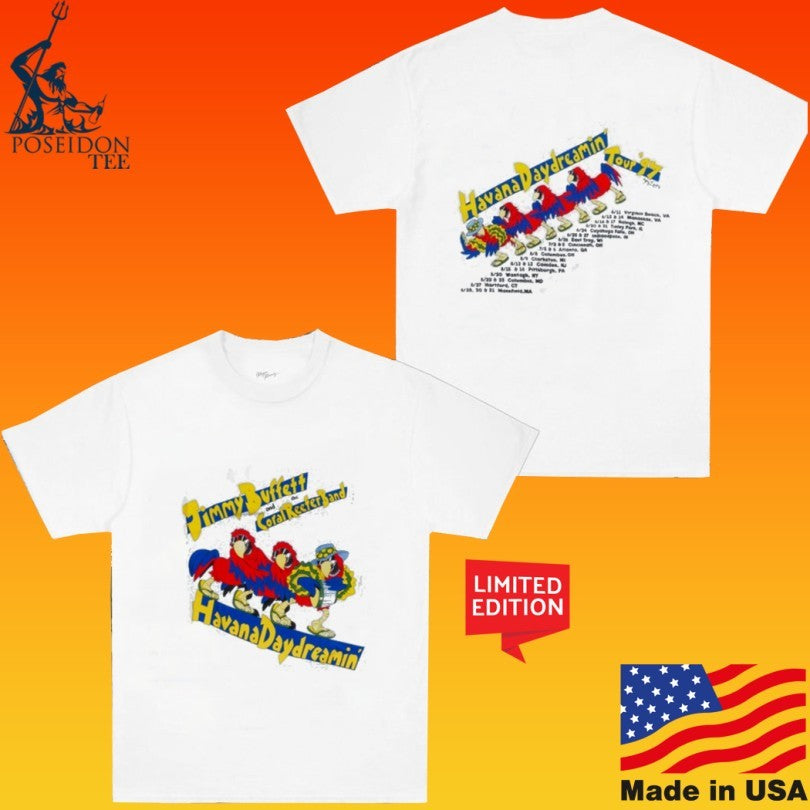 Jimmy Buffett Havana Daydreamin Tou’97 Parrot T-shirt