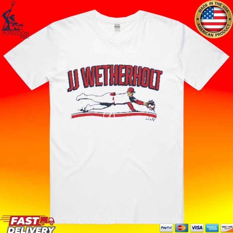 JJ Wetherholt Cardinals Slugger Swing Catch The Ball T-shirt
