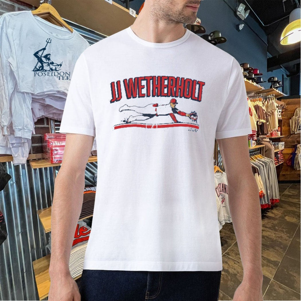 JJ Wetherholt Cardinals Slugger Swing Catch The Ball T-shirt