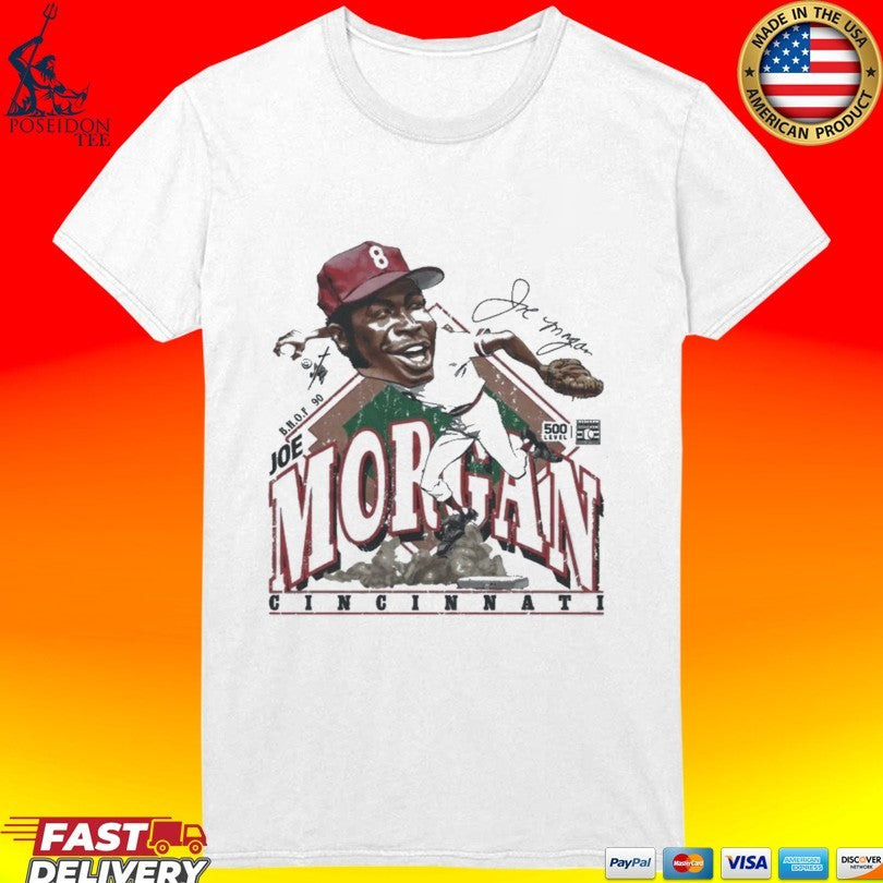 Joe Morgan Cincinnati Bruce Stark Collection T-shirt
