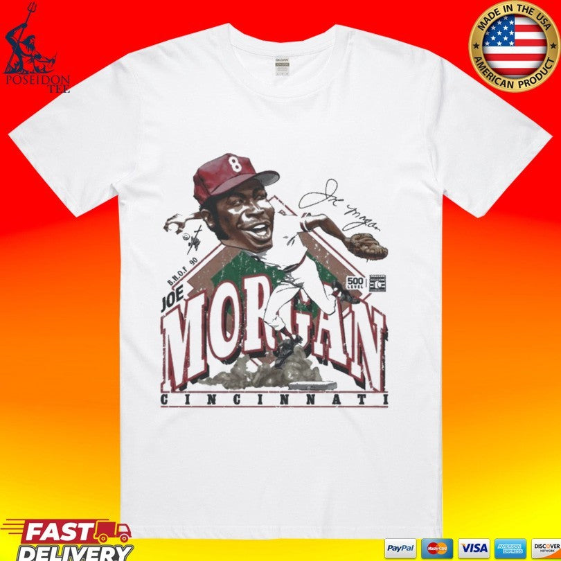 Joe Morgan Cincinnati Bruce Stark Collection T-shirt