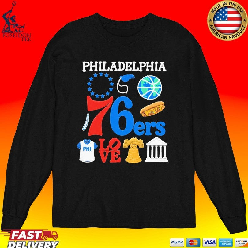 Joel Embiid Philadelphia 76ers Love T-shirt
