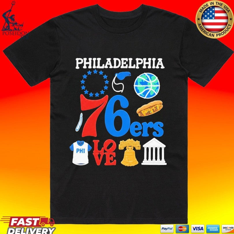 Joel Embiid Philadelphia 76ers Love T-shirt