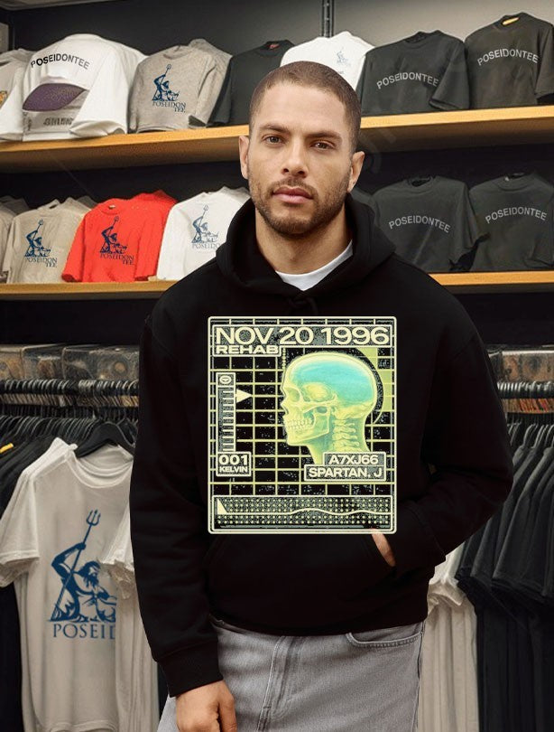John Spartan Cryo Readout Demolition Man Inspired Retro Sci-fi T-shirt