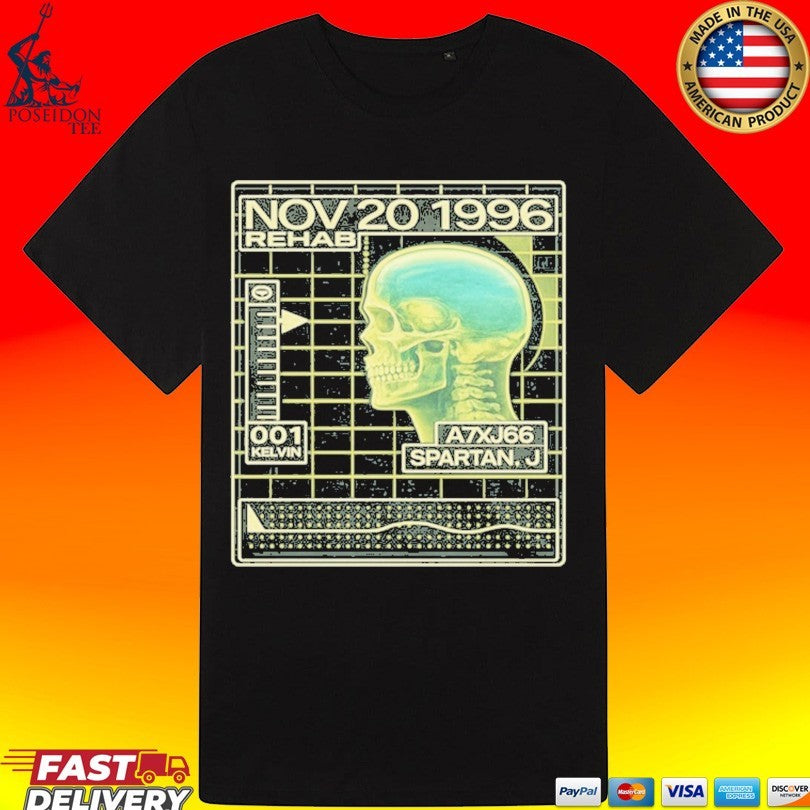 John Spartan Cryo Readout Demolition Man Inspired Retro Sci-fi T-shirt