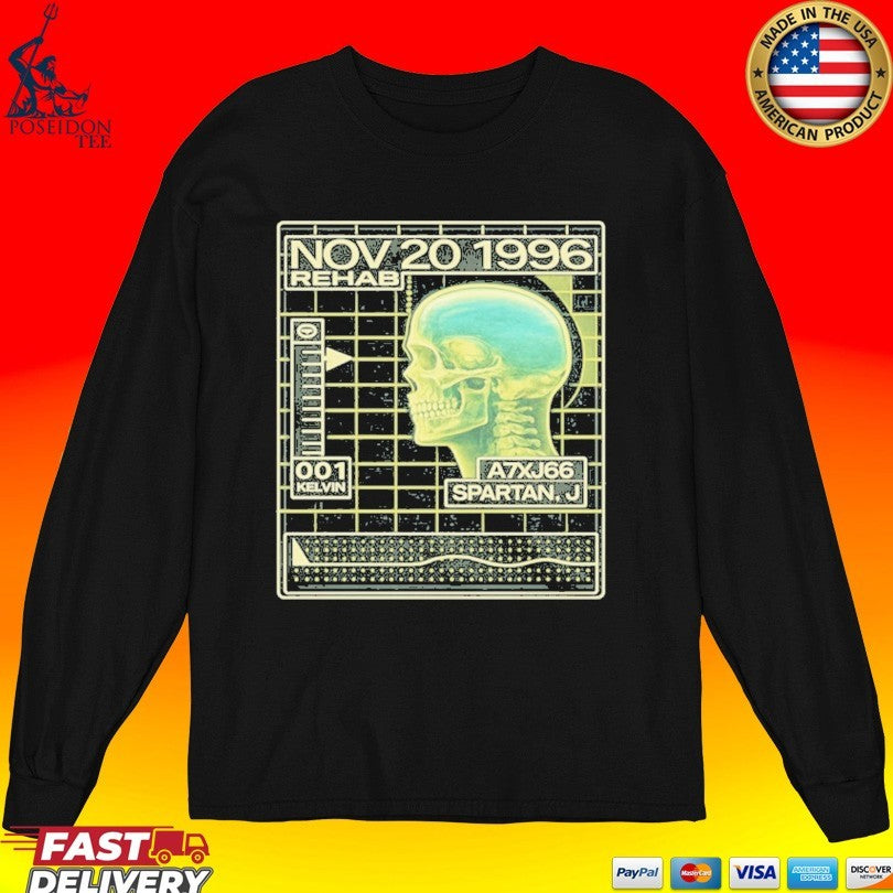 John Spartan Cryo Readout Demolition Man Inspired Retro Sci-fi T-shirt